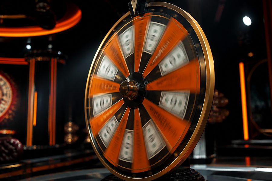 Krupiér u herního stolu - game show live